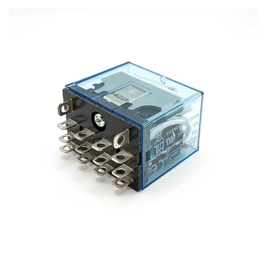 รีเลย์ LY4N-J DC24V/DC12V 14-pin 10A สี่เปิดสี่ปิด (LY4N J DC24V)