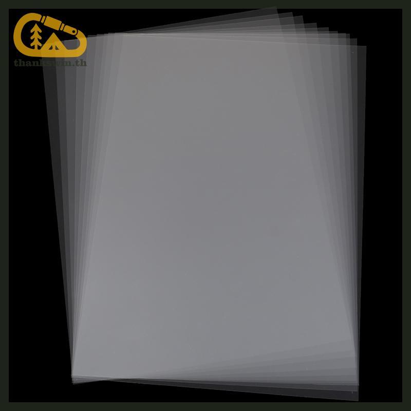 Thankswin 10pcs A4 Inkjet Laser Printing Transparency Film กระดาษถ่ายภาพ PCB Stencils th