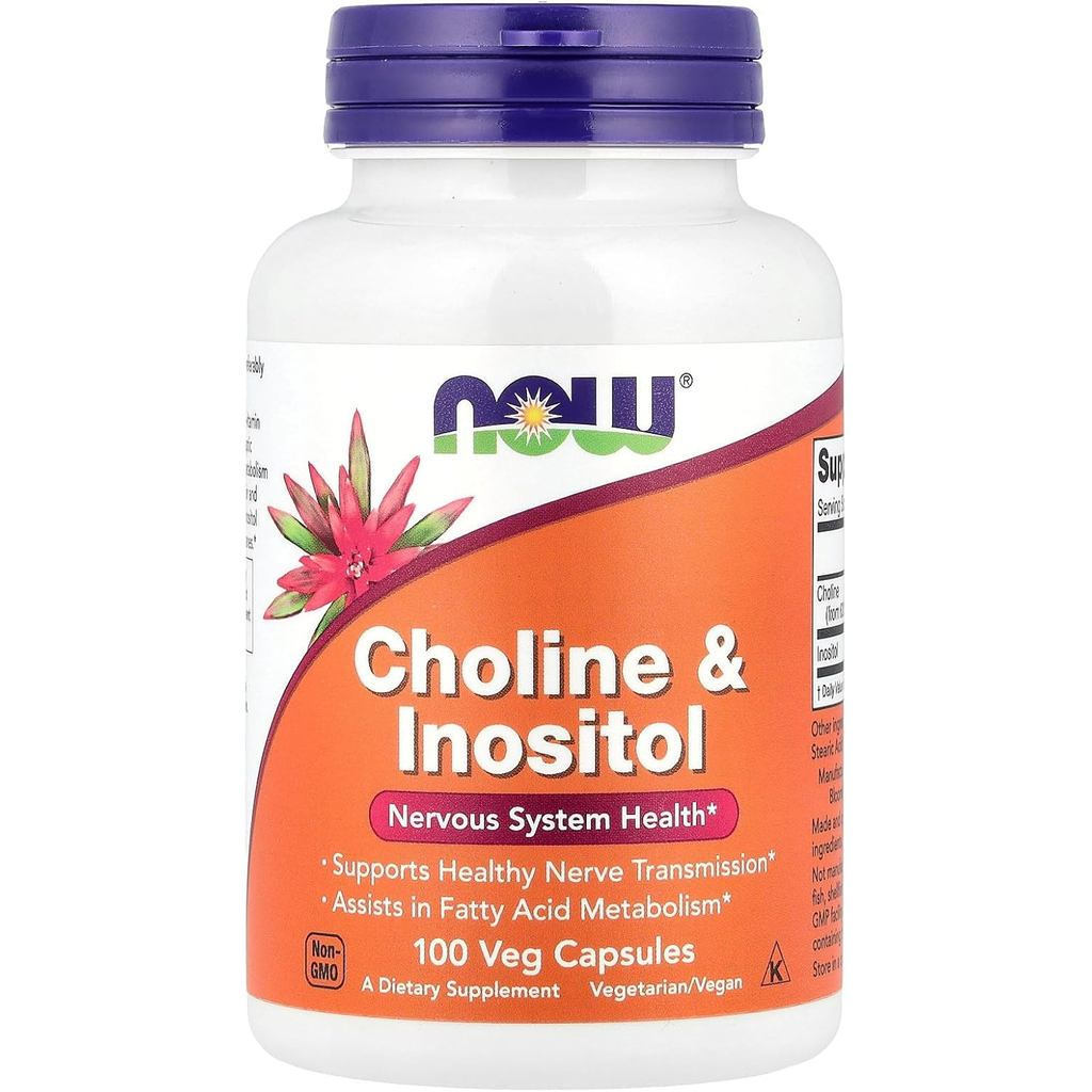 Now Foods Choline & Inositol 500 Mg - 100 แคป
