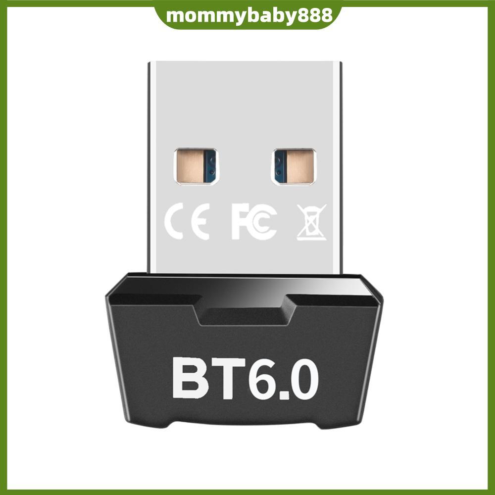 BT 6.0 อะแดปเตอร์ USB BT 6.0 Dongle Plug and Play Wireless BT Transmitter Receiver สําหรับลําโพง PC 