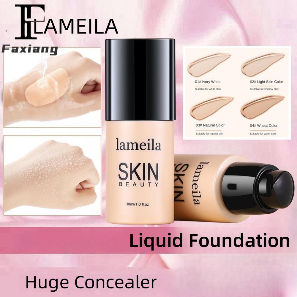 JIANGZHIB Lamila liquid foundation matte moisturizer ติดทนนานกันน้ํา full coverage คอนซีลเลอร์ oil c