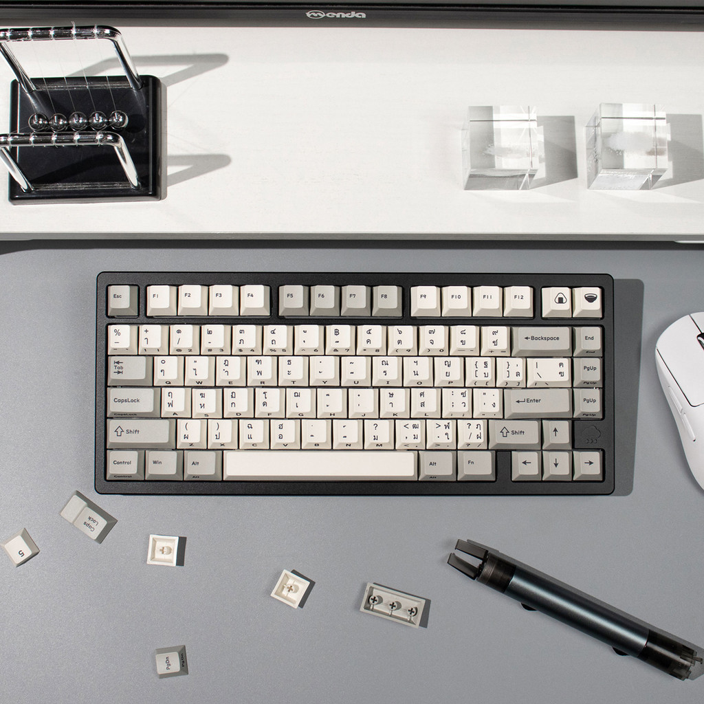 GG ภายนอก Retro แกะสลักด้านข้างเกาหลี/ไทย/ไต้หวัน Phonetic Mechanical คีย์บอร์ด Keycap PBT ระเหิดโรง