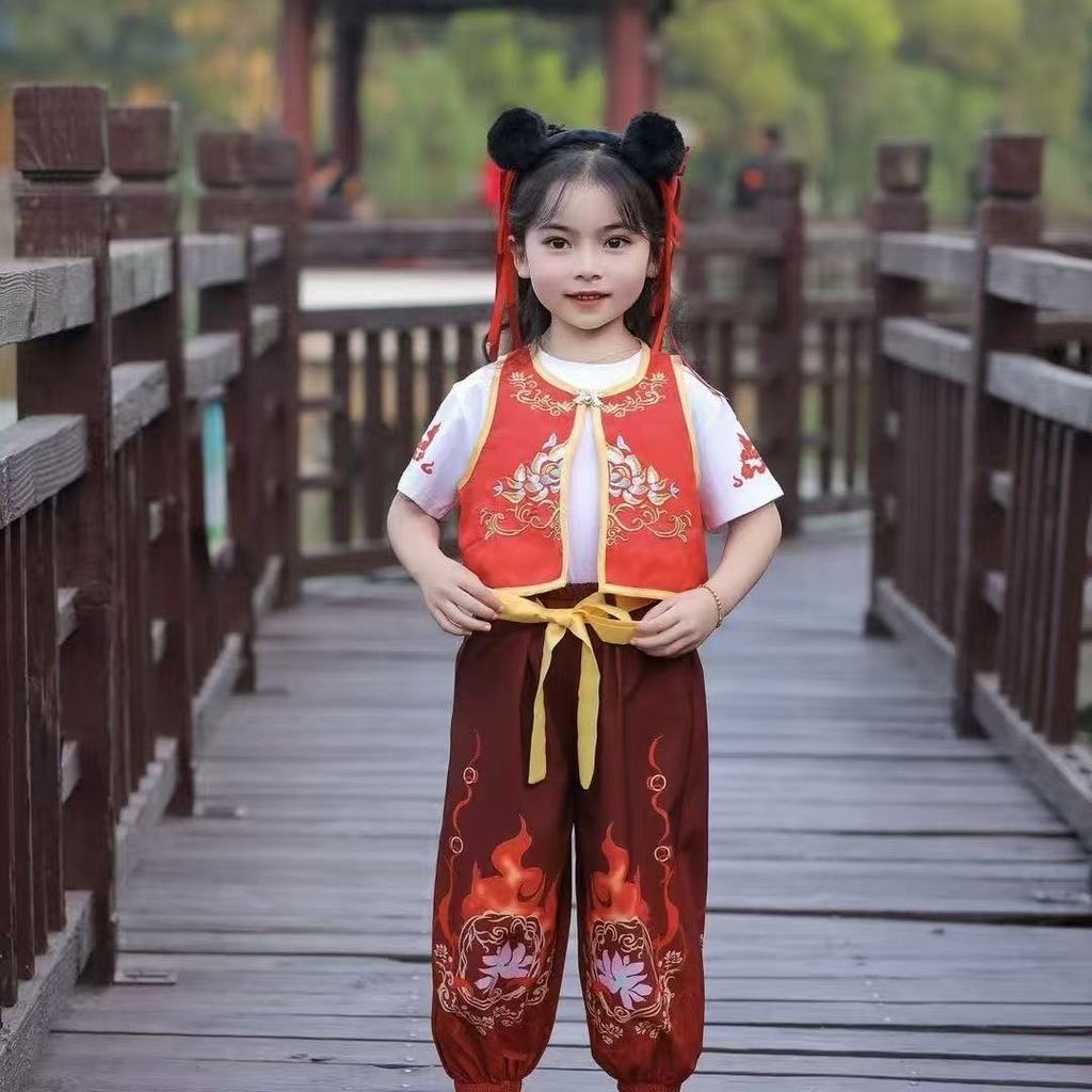 ฟางฟางเสื้อผ้า Nezha Nezhaเสื้อผ้าของขวัญNezha [สไตล์Nezha] Nezhaชุดเด็กจีนสาวNezha cosแห่งชาติอินเท