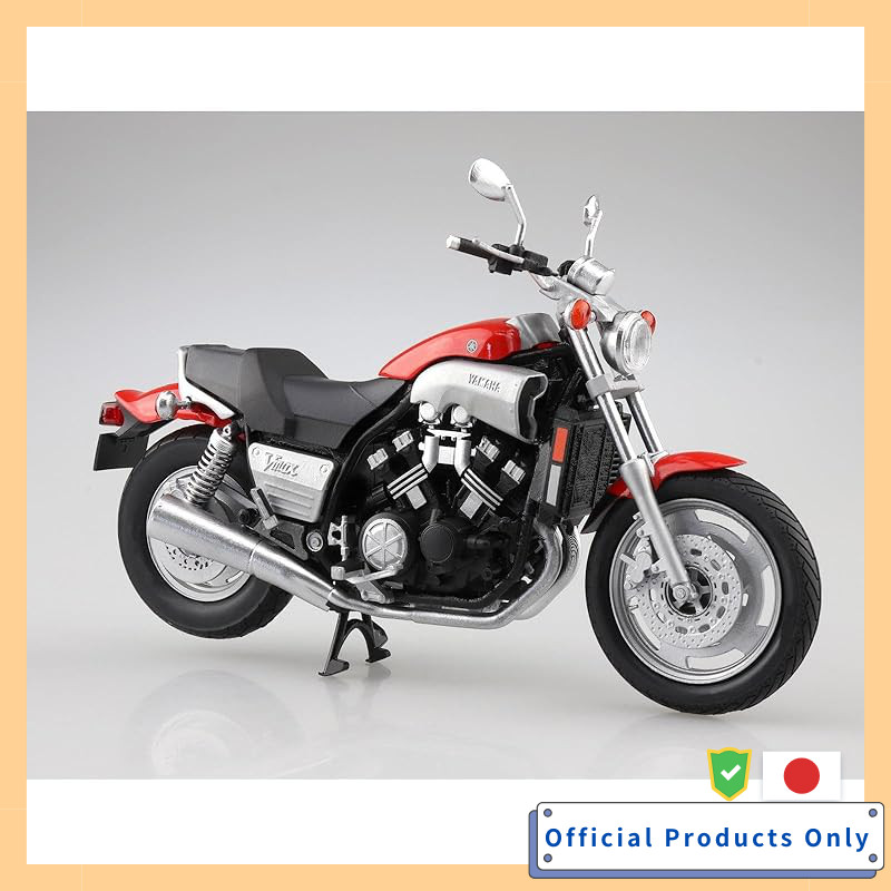 AOSHIMA Skynet 1/12 Finished Model Motorcycle Yamaha Vmax Fire Red