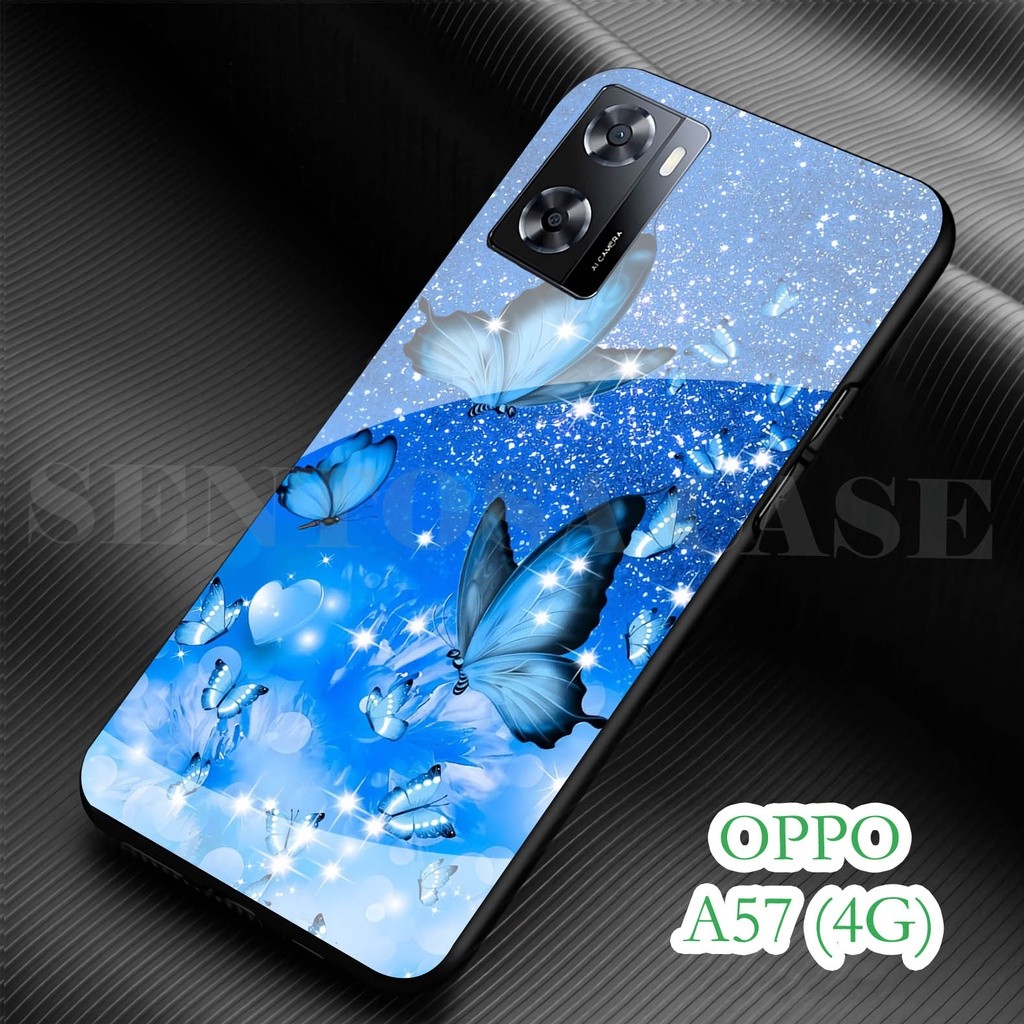 Softcase Glass Kaca OPPO A57 (4G) 2022 - เคส HP OPPO A57 (4G) 2022 [ S98 ].
