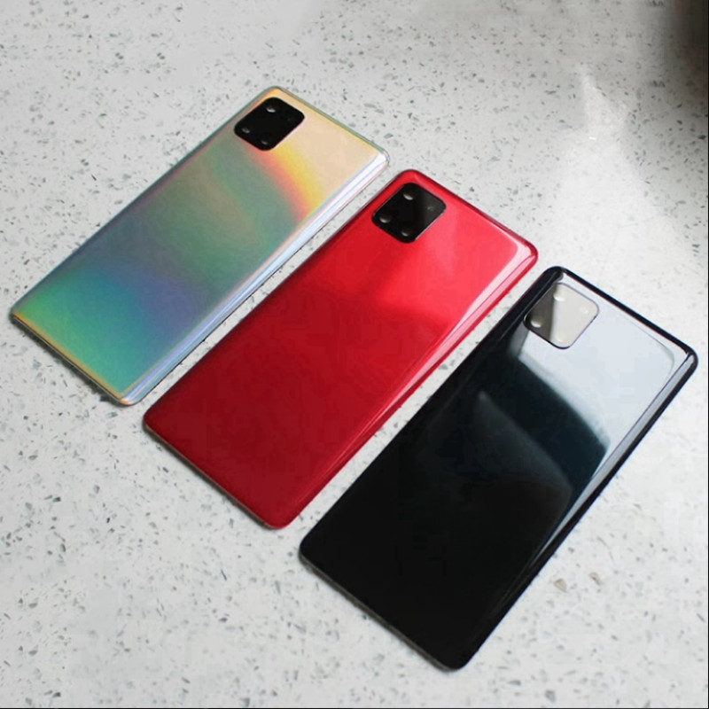 ฝาหลังแบตเตอรี่สําหรับ Samsung Galaxy Note10lite SM-N770 n770u SM-N770F/DS ฝาหลังอะไหล่ซ่อมประตูแบตเ