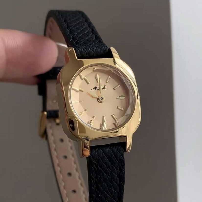 Mishali Watch Square Ladies Watch Camellia Chanel Style Small Dial