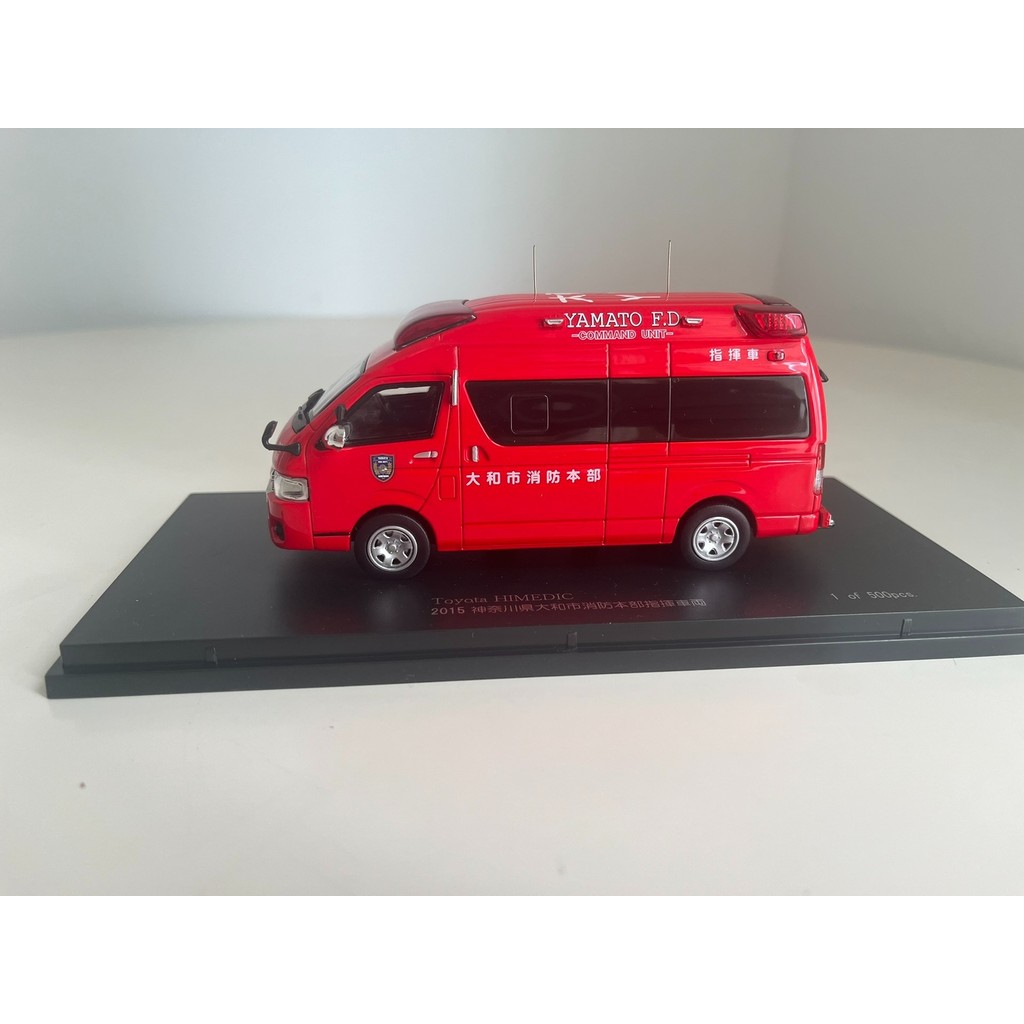 รถ-NEL CN431501 1/43 Jingshang รถพยาบาลญี่ปุ่นรถดับเพลิงรุ่นTOYOTA Sea Lion TOYOTA HIMEDIC 2015 Kana