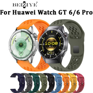 รูซิลิโคนสําหรับนาฬิกา Huawei GT 6 41 มม.46 มม.สายรัดข้อมือก…