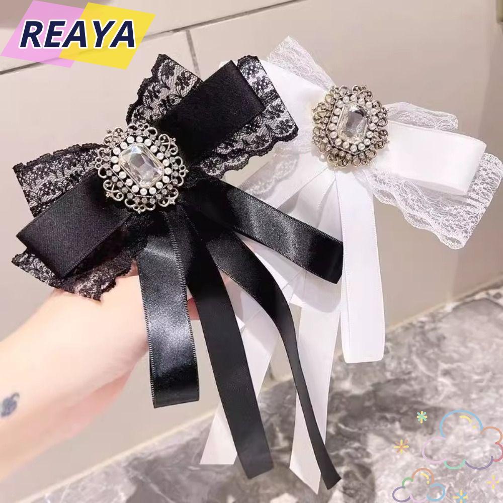 เข็มกลัดติดโบว์สีดำ พร้อมคริสตัล Rhinestone สำหรับงานศพและงานไว้อาลัย