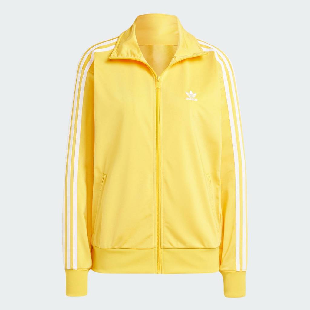 adidas ไลฟ์สไตล์ เสื้อแทรคทรงหลวม Adicolor Classics Firebird ผู้หญิง สีเหลือง IP0611