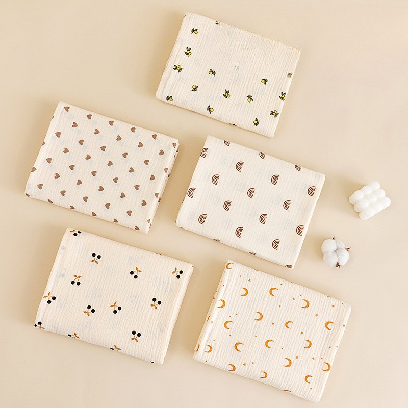 ผ้าห่อตัวเด็ก 100x100CM  ผ้าฝ้ายแท้ 100% วัสดุปลอดภัย นุ่ม อ่อนโยนต่อผิว ซึมซับได้ดี แห้งเร็ว ผ้าเช็ดตัว/ผ้าคลุมอาบน้ำ - รูปที่ 7