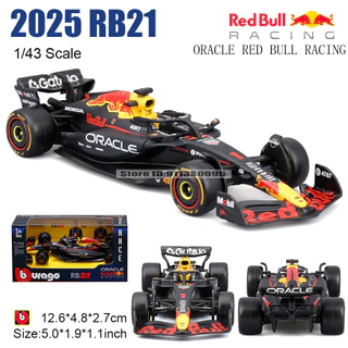 Bburago 1:43 รุ่นใหม่ล่าสุด 2025 F1 Red Bull RB21 #1 Verstappen #22 Yuki Tsunoda Alloy Die Cast Model Toy โมเดลรถสะสม