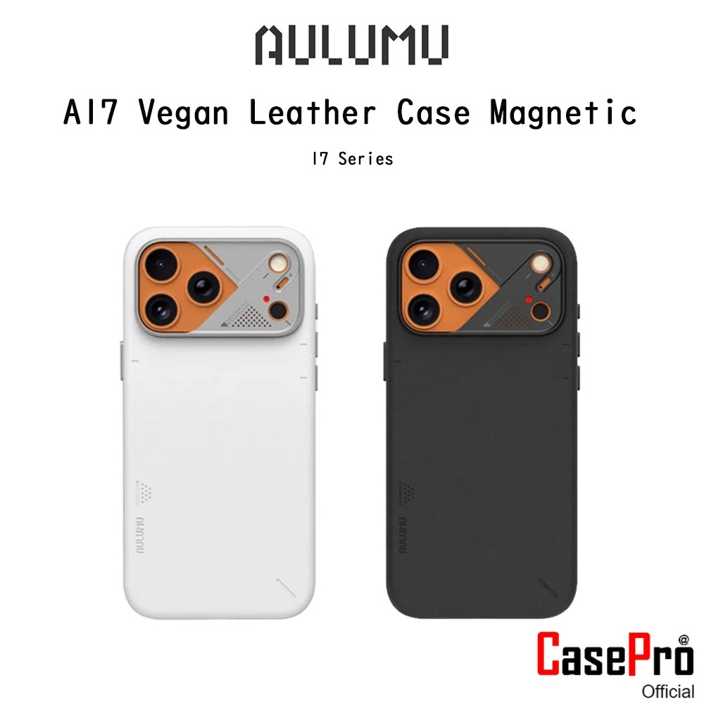 Aulumu A17 Vegan Leather With Magnetic เคสหนังVeganกันกระแทกเกรดพรีเมี่่ยม เคสสำหรับ iPhone17Pro/17P