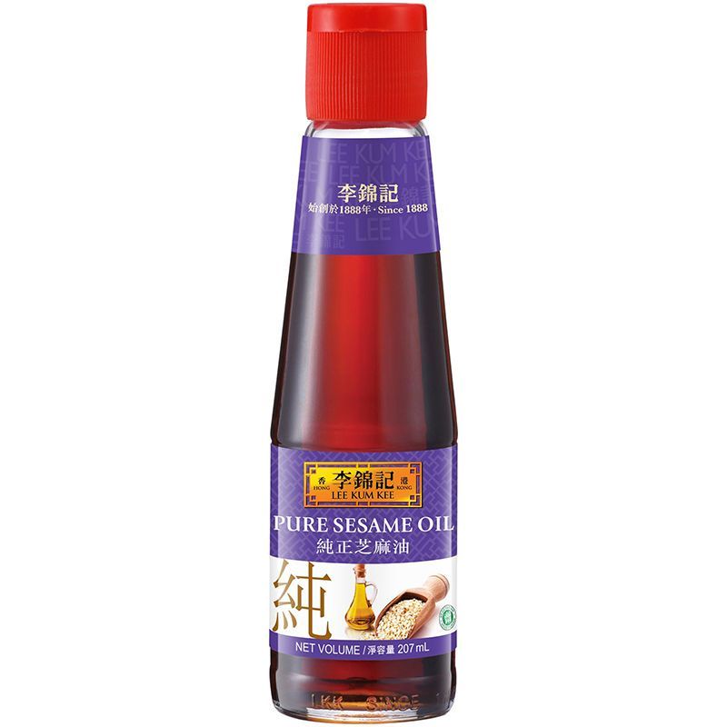 ลีกุมกี่น้ำมันงา 207มล. Lee Kum Kee Pure Sesame Oil 207ml. [หมายเลขบาร์โค้ด 0078895710922 ]