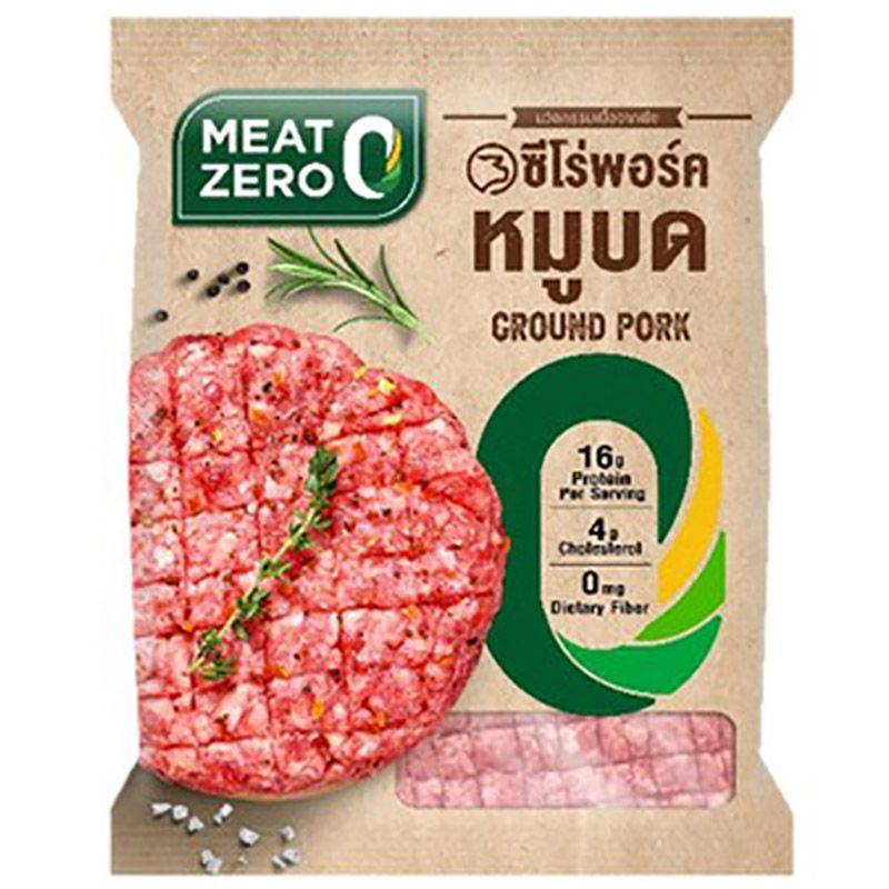 มีทซีโร่เนื้อบดมังสวิรัติพร้อมปรุง 220กรัม Meat Zero Ground Meat 220g. [หมายเลขบาร์โค้ด 8858684510290]