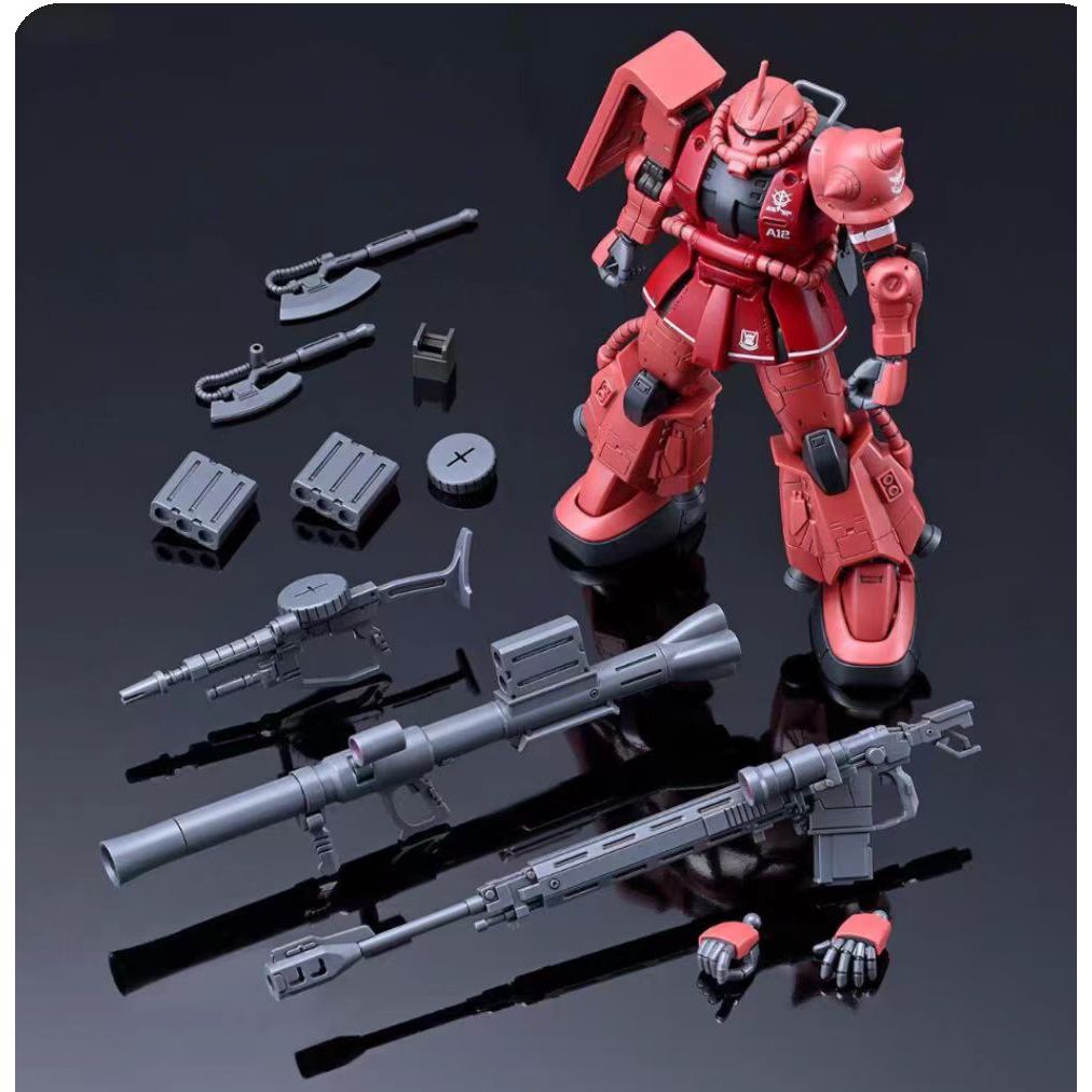 Star 69111 PB Net Limited HG 1/144 Char Dedicated High Mobility Type Zaku II Assembly Model