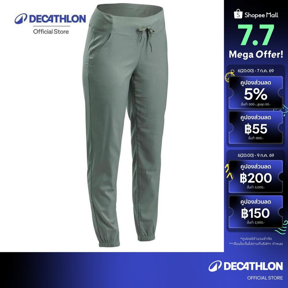 Decathlon Women'S Hiking Trousers - Nh100 กางเกงขายาวผู้หญิงสำหรับใส่เดินเส้นทางธรรมชาติ รุ่น Nh100 - Grey