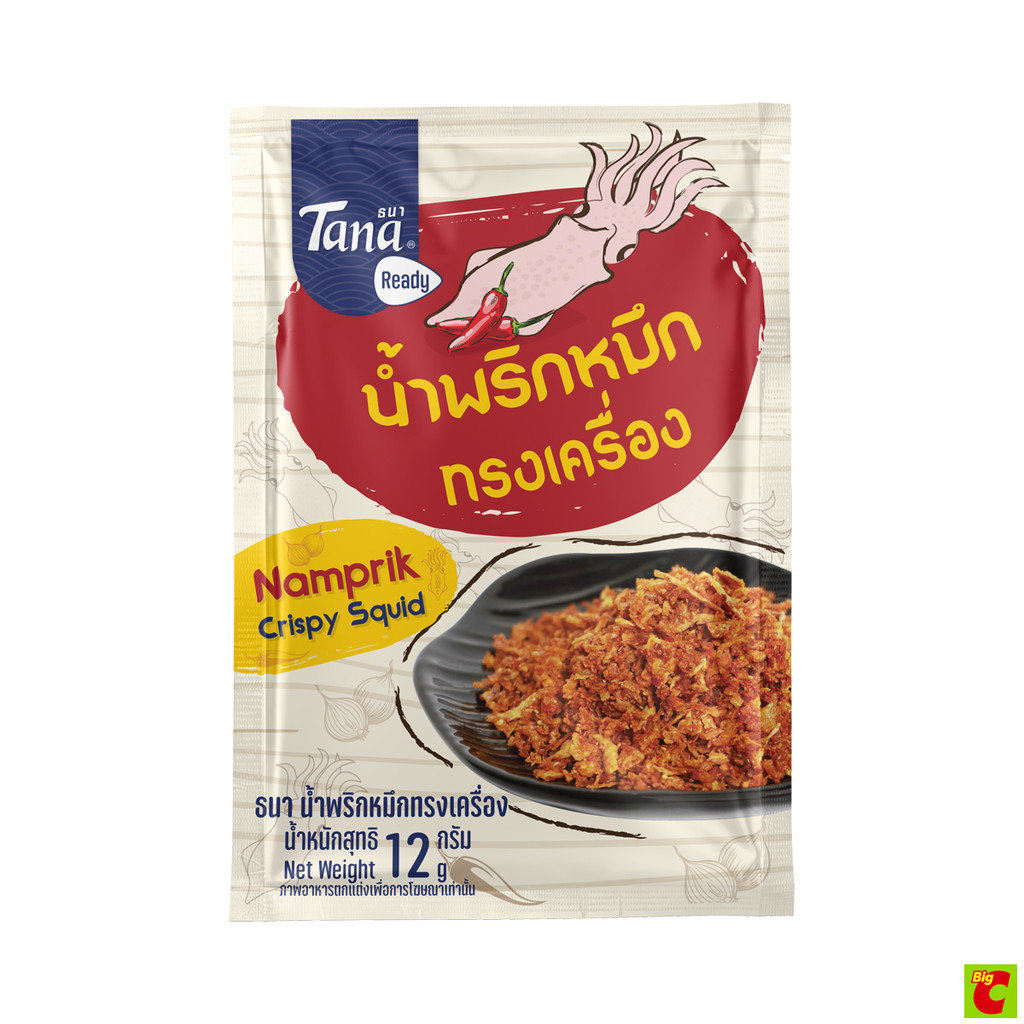 ธนา น้ำพริกหมึกทรงเครื่อง 12 ก.