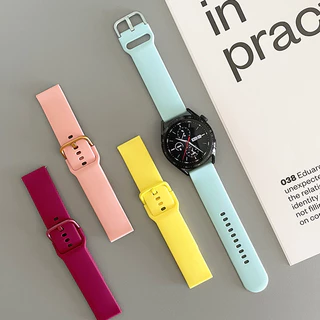 สายซิลิโคนกีฬา 20 มม. / 22 มม. for Redmi Watch 5 Active/5 Lite/Samsung Galaxy Watch/Huawei/Amazfit Bip 6/Garmin/Xiaomi