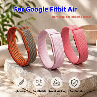 สายไนลอนสําหรับ Google Fitbit Air Sport ห่วงไนลอนถักสายนาฬิกา Breathable Band สายรัดข้อมือทดแทนสําหรับ Google Fitbit Air Strap