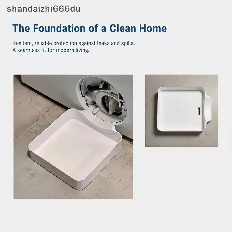Shandaizhi666du เครื่องซักผ้ากลองถาดท่อระบายน้ําเป็นมิตรกับสิ่งแวดล้อมปลอดสารพิษแผ่นป้องกันการล้นสําหรับบ้านห้องซักรีดพื้นป้องกัน TH