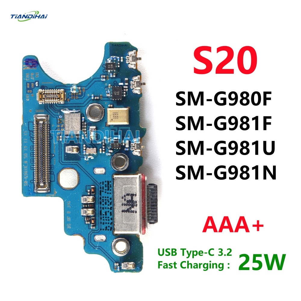 AAA + สําหรับ Samsung Galaxy S20 G980F G981F G981U G981N 5G USB ชาร์จพอร์ต Flex สาย Type C Charger C