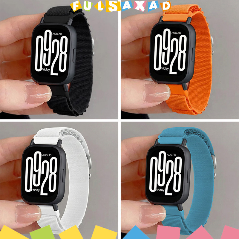 สายไนล่อน 20 มม. 22 มม. for Redmi Watch 5 Active/5 Lite/Samsung Galaxy Watch/Huawei/Amazfit Bip 6/Garmin/Xiaomi Watch