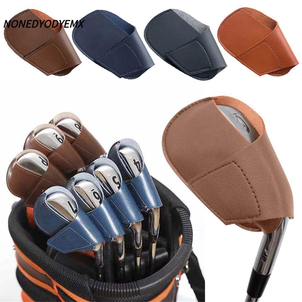 NONEDYOMX Golf Iron Head Cover อุปกรณ์เสริมหนังที่ใช้งานได้จริง Headcover ป้องกัน