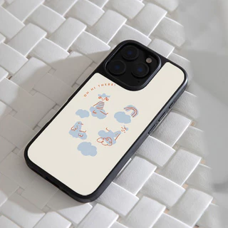 เคสไอโฟน11 17 15เคสอะคริลิค ลายหมีดอกไม้รุ้งน่ารักฮิต สำหรับ IPhone 17 16 11 13 15 12 Pro Max 14 15 Plus 16 15 Pro