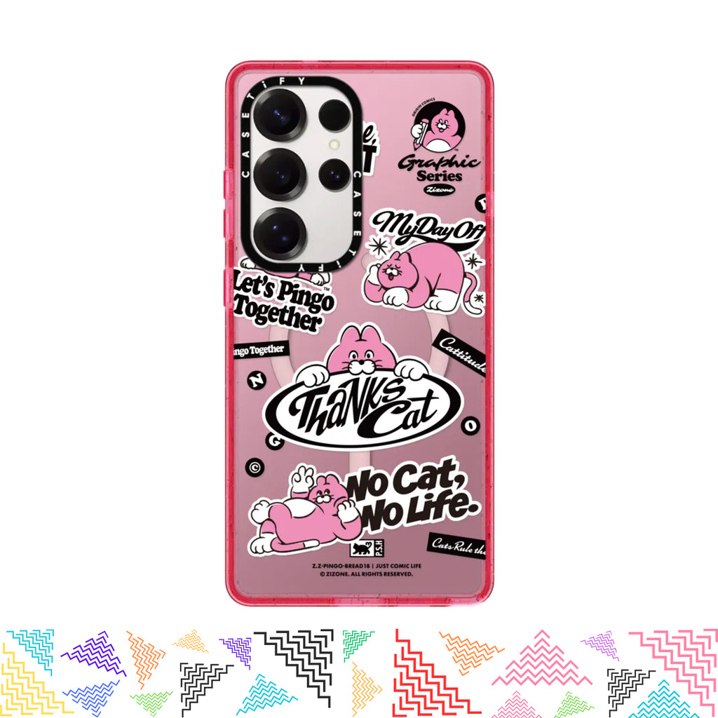เคสมือถือ CASETiFY | Thanks Cat [Zizone] For iPhone Samsung แท้ พร้อมส่ง เคสกันกระแทก