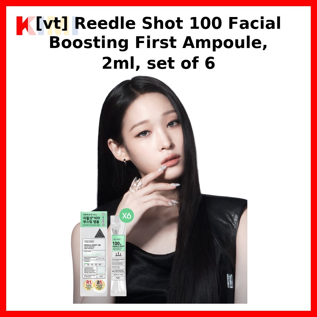 [vt] Reedle 100 Facial Boosting First Ampoule, 2ml, ชุด 6 ชิ้น / Korean Ampoule / Facial Boosting by
