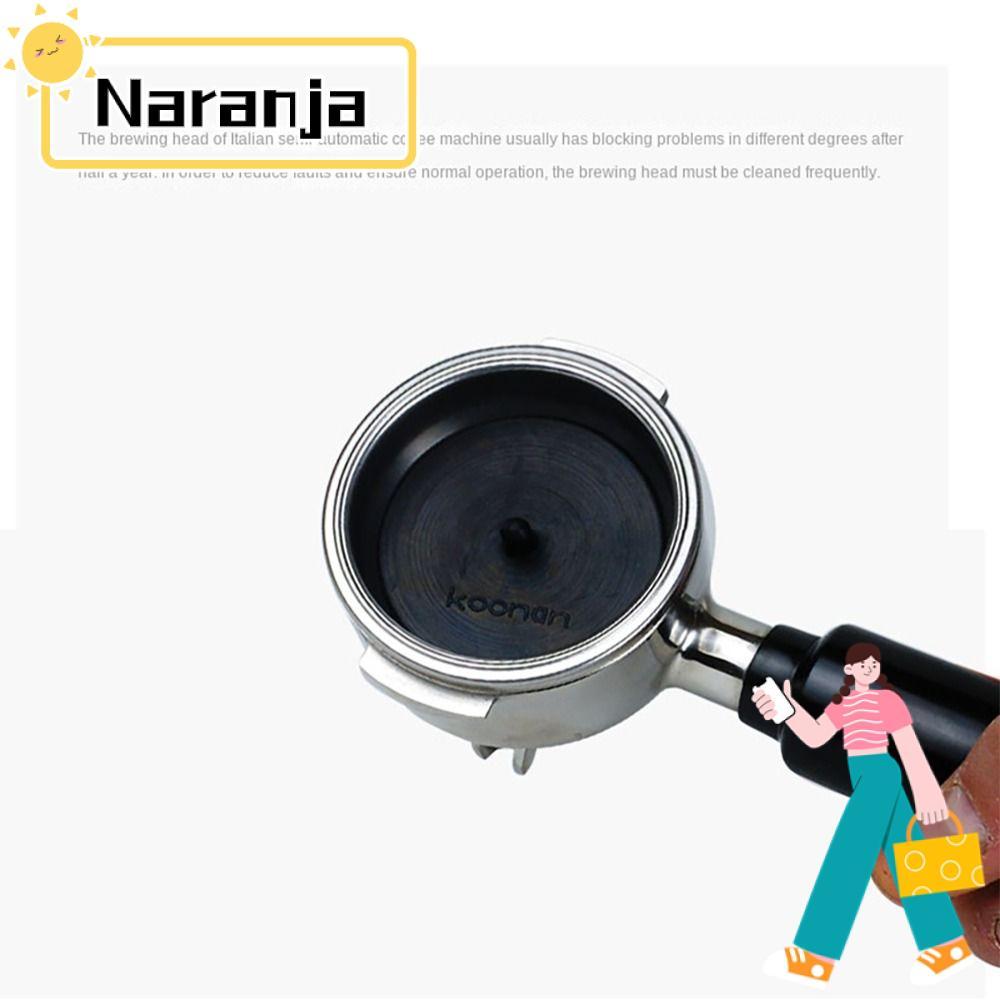 NARANJA Blind Filter, Black Rubber Backflush Disk, แผ่นใส่ 50 มม. สําหรับเครื่องมือล้างหลัง Breville