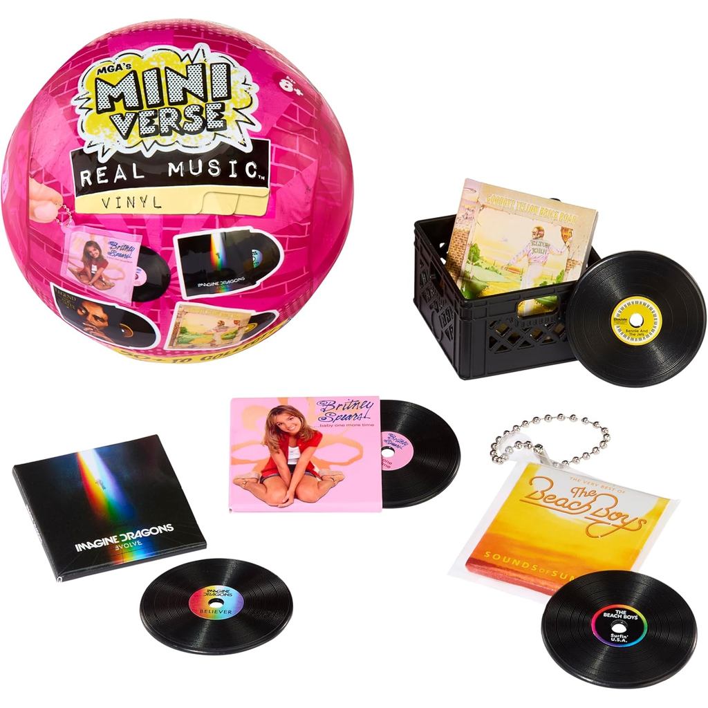 MGAs Miniverse Real Music Vinyl 4 Surprise Mini Vinyls ต่อแพ็ค 20 เพลงเพื่อรวบรวม Baby One More Time