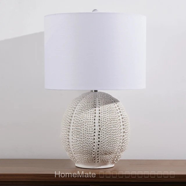 Creative Hollow Ceramic Table Lamp Modern Art Unique Handmade Pottery Lamp Indoor Designer Bedroom D