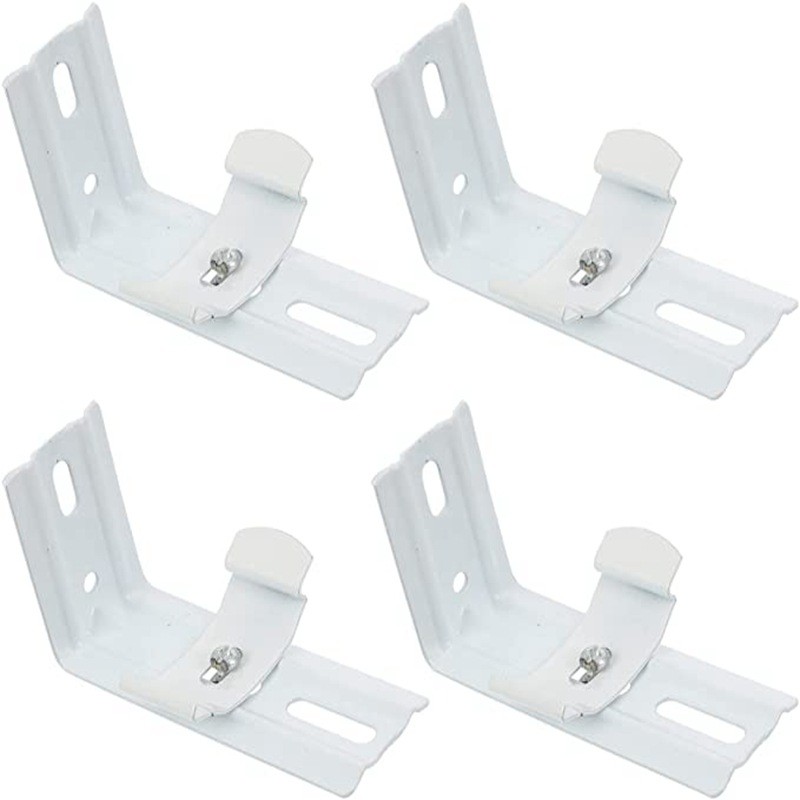Curtain Top Code สีขาว 4+Seven Character Code 4, ขายปลีกแนวตั้งม่านด้านข้าง Mount Top Mount Bracket 