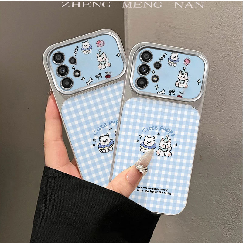 เหมาะสําหรับ Samsung A13 4G Samsung A13 5G Samsung A23 5G Samsung A33 ใหม่ 3D พิมพ์เต็มหน้าจอสีรูปแบบ frosted silver เคสโทรศัพท์ 0072