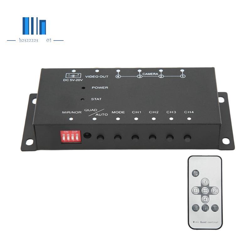 Mobile Digital Video Splitter 4 Channel Mini Video Splitter 720P สําหรับ Buses รถบรรทุกเรือยอชท์รถ V