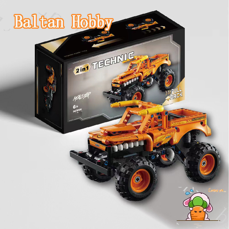 Gomora Hobby GH1Y ใช้งานร่วมกับ 42135 Monster Jam El Toro Loco Building blocks ET8C