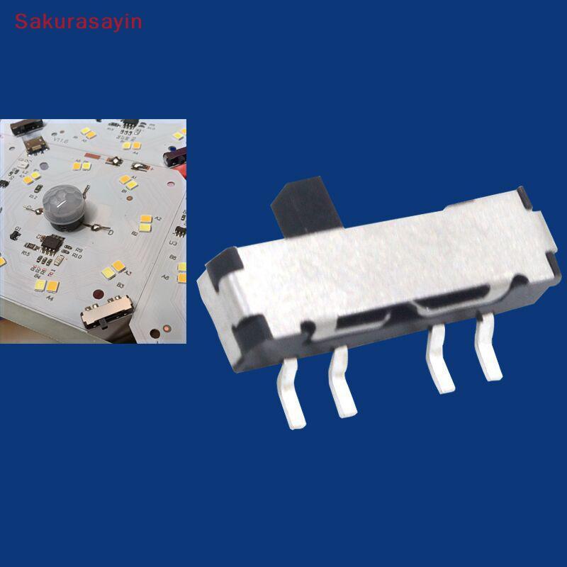 {Sakurasayin} 10 ชิ้น 4 ขา Mini Slide Switch On-OFF 3Position Micro Slide Toggle Switch สวิตช์สไลด์แ