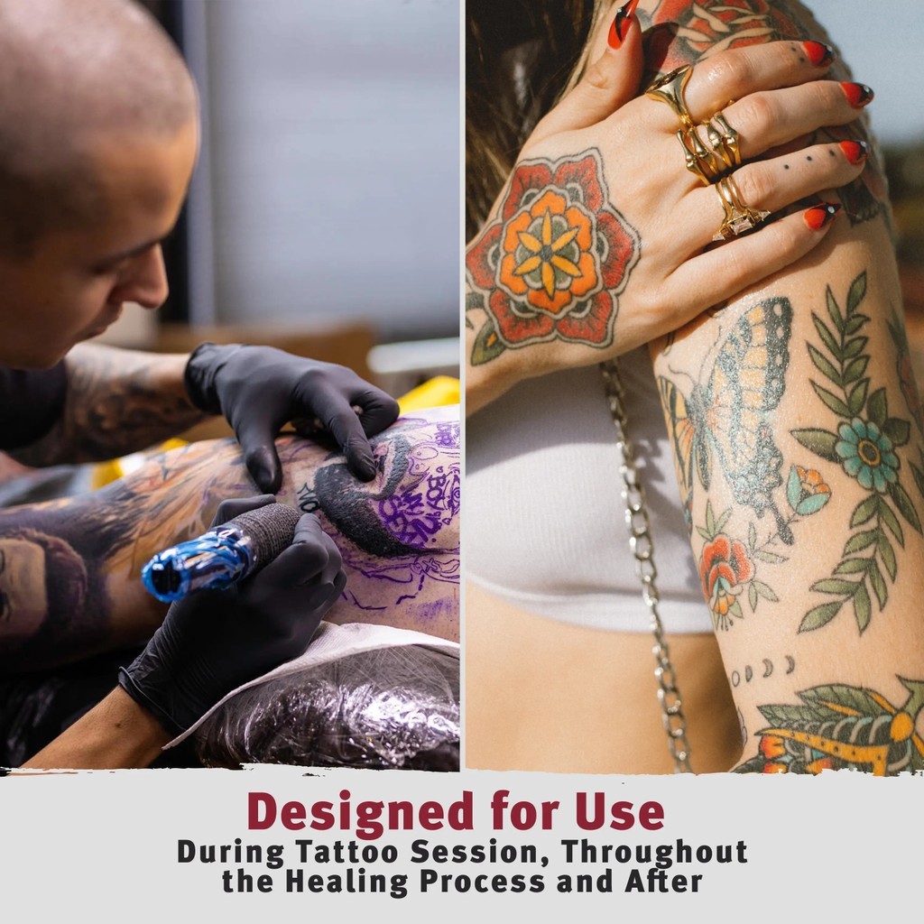 Hustle Butter 5oz Tattoo Balm สําหรับรอยสักใหม่และเก่า - ปลอดภัย While Healing - ให้ความชุ่มชื้น
