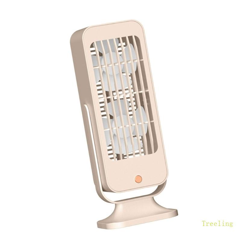 Treeling Table Tower Fan 1800mah USB Powered Portable Electric Tower Fan พร้อม 3