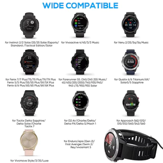 สายชาร์จ USB / Type-c สําหรับ Garmin Venu 3 165 965 955 945 265 570 Fenix7 7S 6 6S 6X 5 Instinct2 Vivoactive 6 5 4s Venu Sq