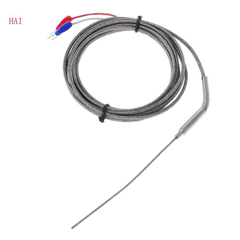 HAI 2m K ประเภท Professional Thermocouple สแตนเลส 1 5 มม. Probe เซ็นเซอร์ควบคุมอุณหภูมิ