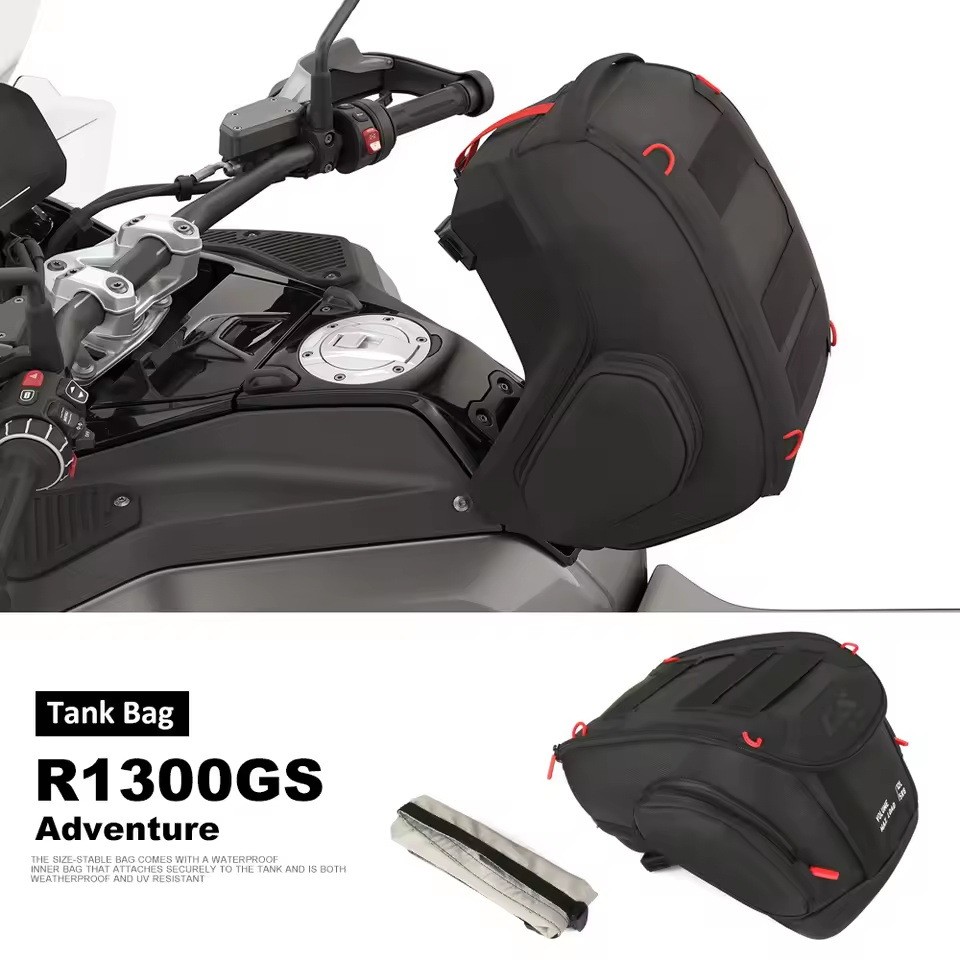 อุปกรณ์ตกแต่งรถจักรยานยนต์ เหมาะสําหรับ BMW R1300GS 2024-2025 กระเป๋าถังน้ํามันเชื้อเพลิงฟรีฝาครอบกั