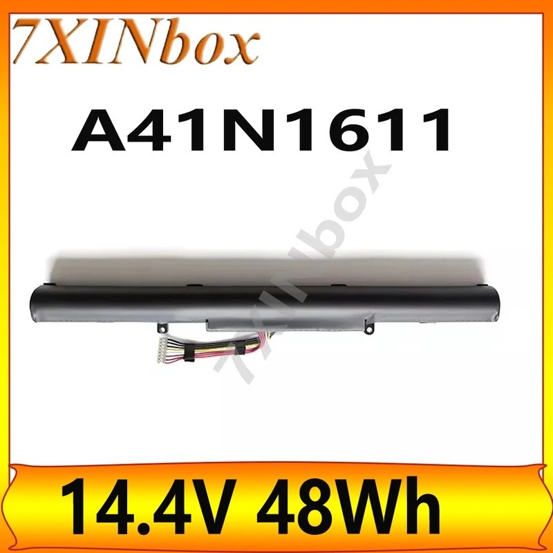 7XINbox A41N1611 14.4V 48Wh แบตเตอรี่แล็ปท็อปสําหรับ Asus GL553VW GL553VD GL553VE Series แท็บเล็ต