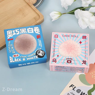 ของเล่นบีบอัด หยิก Hachimi พีชสีขาวม้วนซุปเปอร์เปียกนุ่มรู้สึกฟื้นตัวช้า