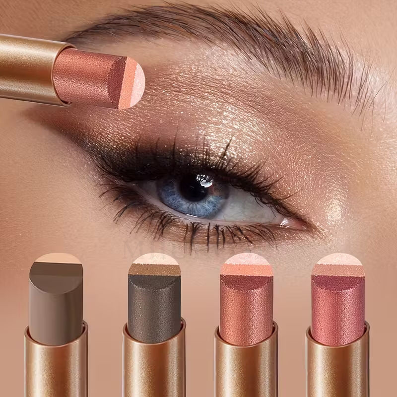 MIUROSE YZS Lazy Persons Pearlescent Shimmer Gradient Eyeshadow Stick, Shimmer Contouring Eye Shadow