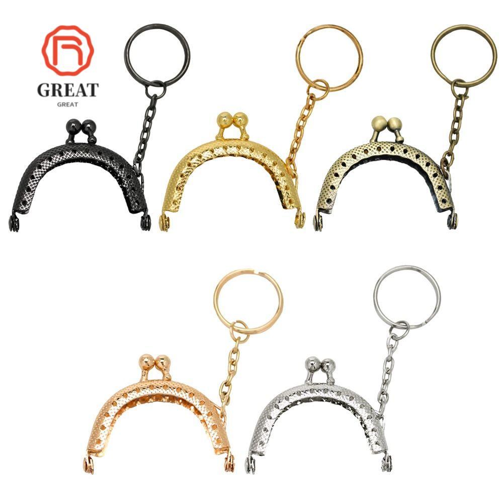 GREAT Purse Frame Kiss Clasp Bag Hardware Bag Clasps Bag Frame Buckle DIY Craft Making Purse Frame