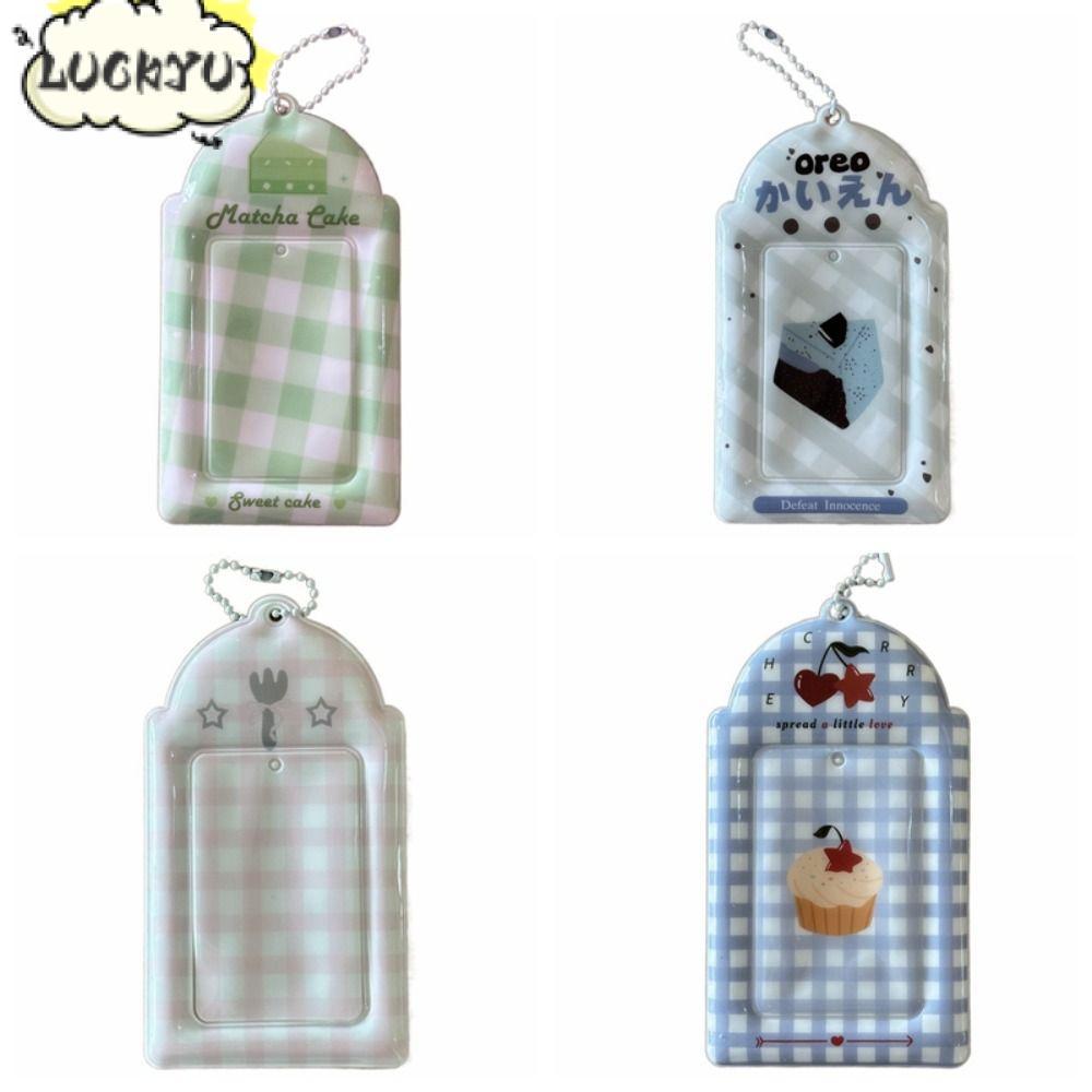 LUCKYU Kpop Photocard Holder, Mini Y2K Style Idol Photo Frame, ของขวัญ 3 นิ้ว PVC Card Holder
